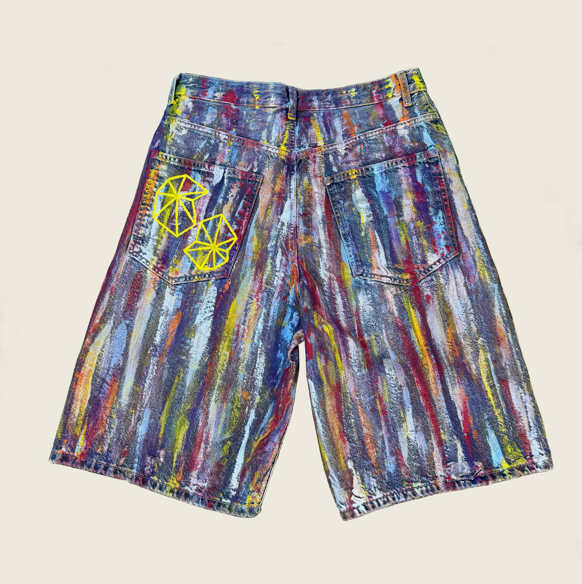 Custom–made smarti blue bermuda Shorts
