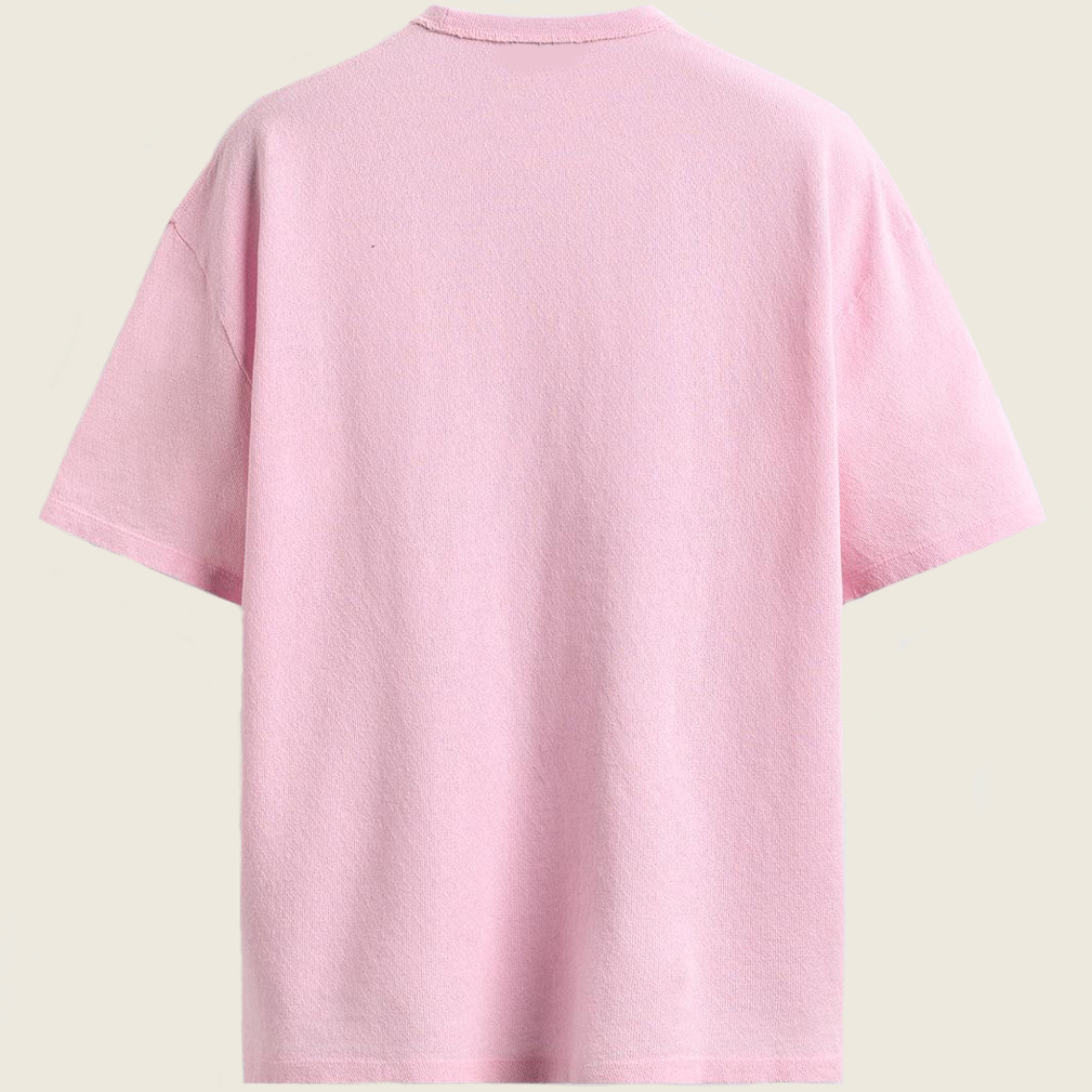 Pink Shirt with black Print