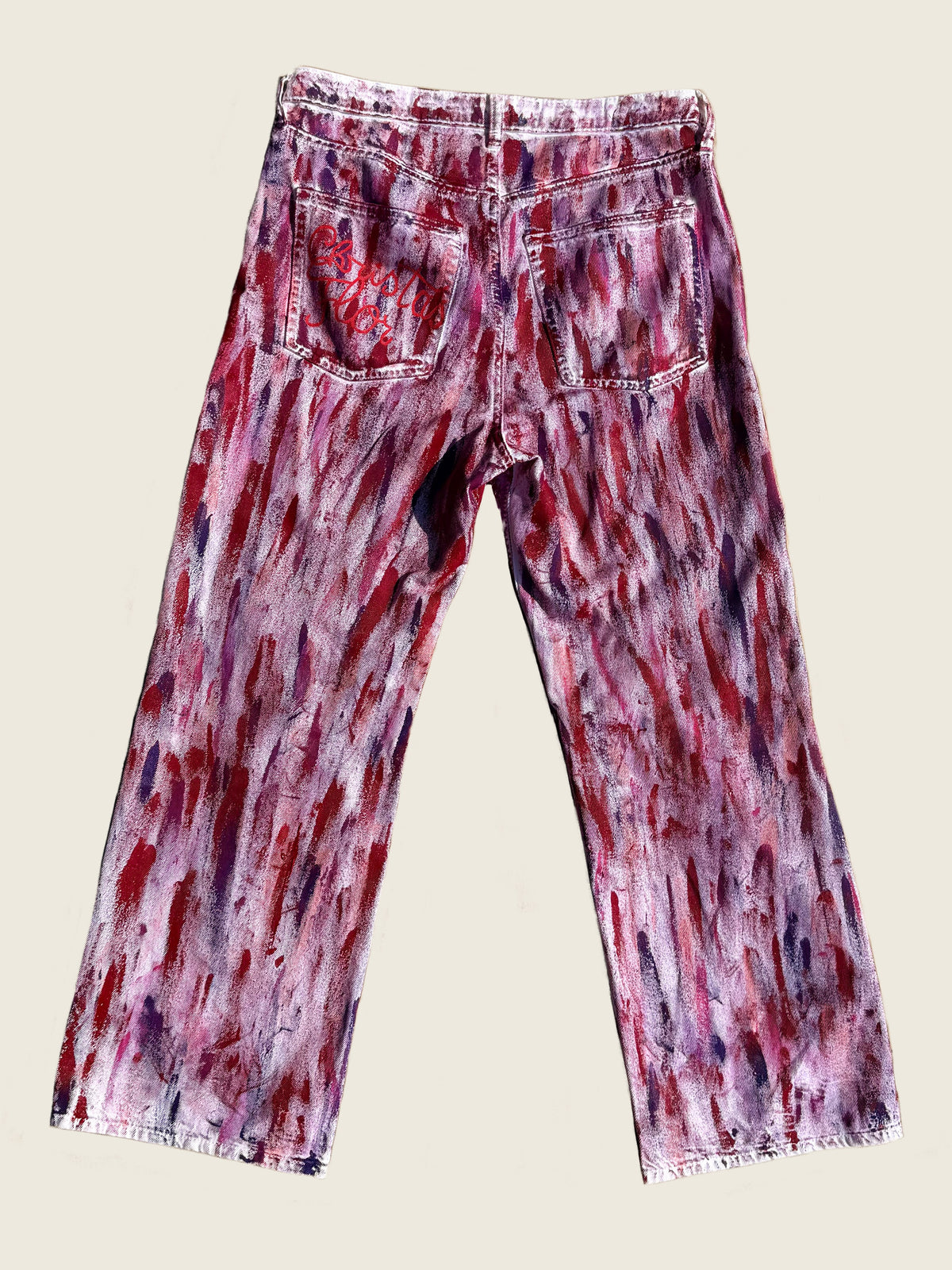 Custom-made pink Denim