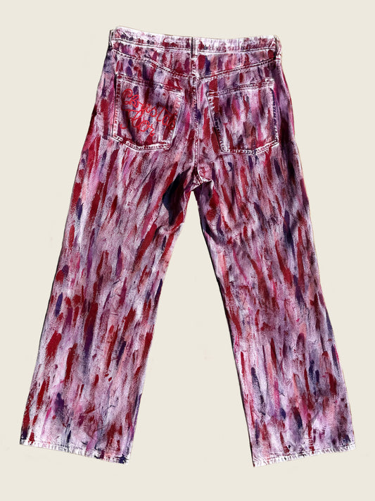 Custom-made pink Denim