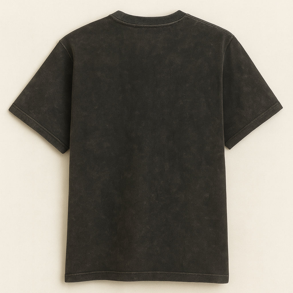 Shirt with screen print in vintage look