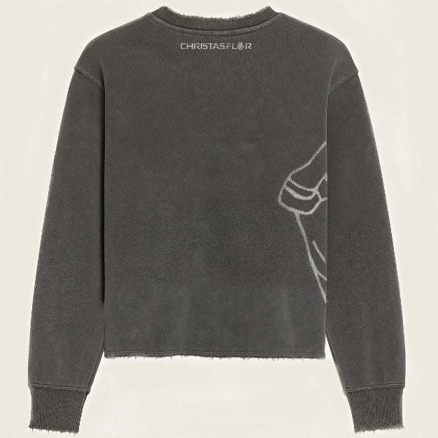 Stonewashed Longsleefe with Logoprint