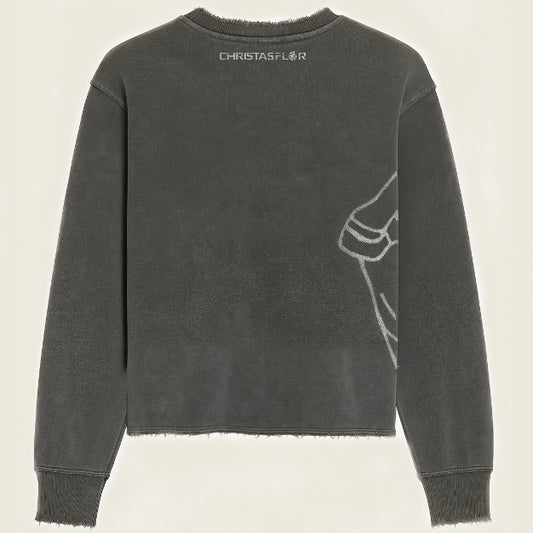 Stonewashed Longsleefe with Logoprint