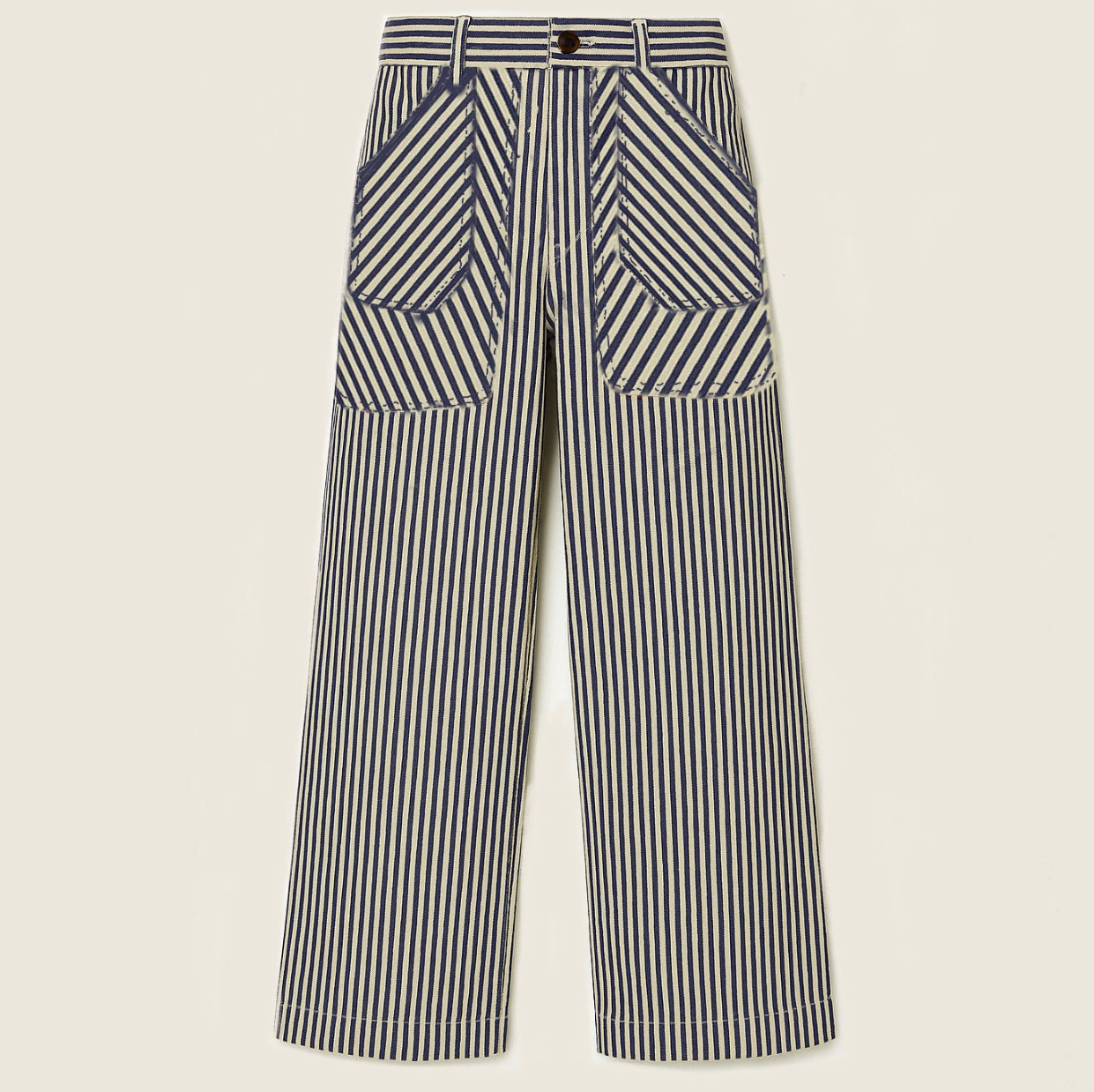 Blue/white striped Pants