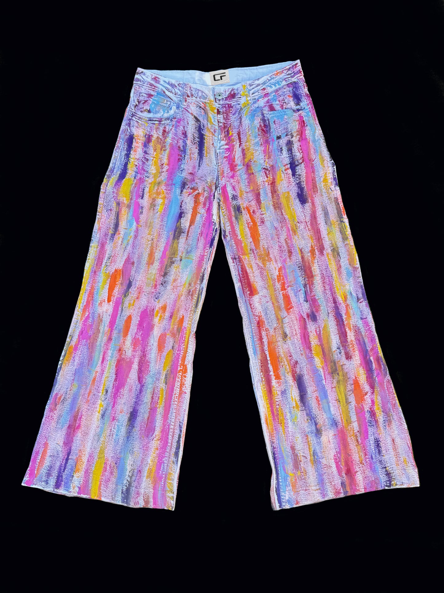 Multicolor white Denim