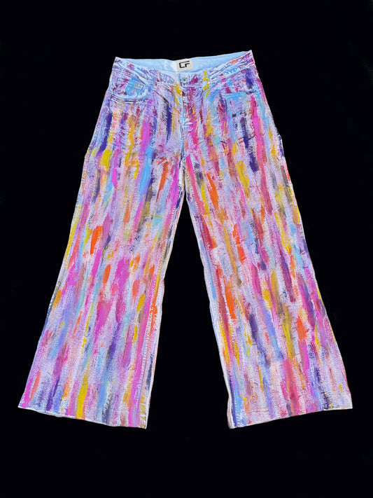 Multicolor white Denim